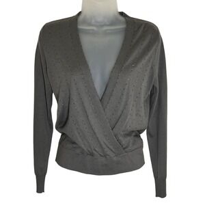Almost Vintage 2006 The‎ Limited Silk Cashmere Blend Sweater Size XS Grey
